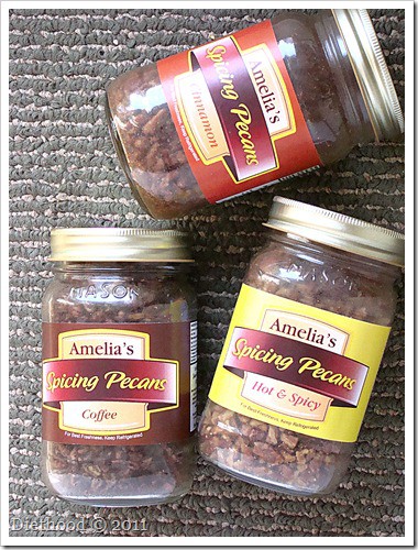 amelia's spicing pecans