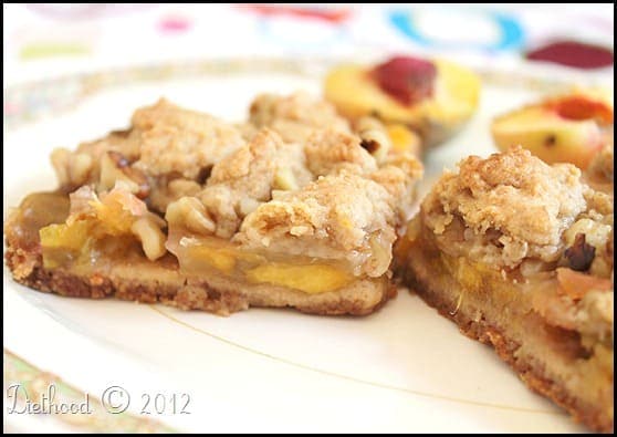 2012 08 17 0025edited thumb1 Peach Crumb Bars