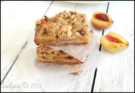 2012 08 17 0027edited thumb1 Peach Crumb Bars