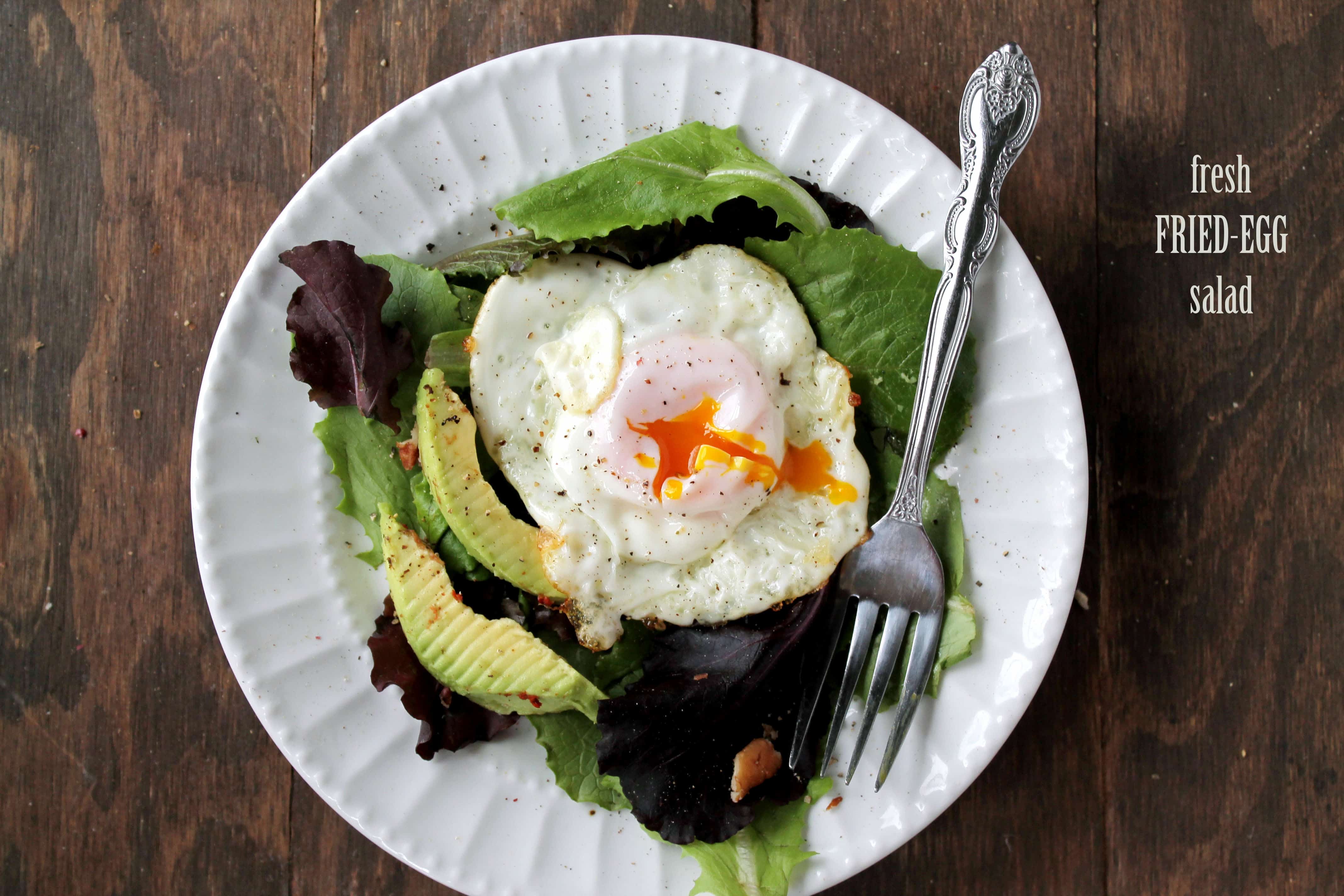 fresh egg1 Fresh Fried Egg Salad