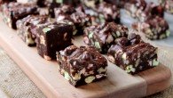 Rocky Road Chocolate Bars | www.diethood.com | #chocolate #recipe #cookierecipe #cookies
