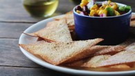 Baked Wonton Chips with Corn Salsa | www.diethood.com | #chips #recipe #wontonchips #cornsalsa @diethood