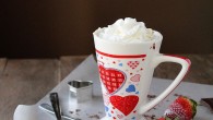 Strawberries and Cream 3-minute Mug Cake | www.diethood.com | Last minute Valentine's Day Dessert | #valentinesday #cake #recipe #dessert #strawberries #cream | @diethood