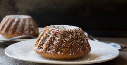Cherry Bundt Cake | www.diethood.com | A rich, super moist bundt cake made with maraschino cherries and yogurt, and finished off with a dust of powdered sugar | #recipe #cake #cherries #bundtcake #bundtamonth