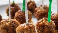 Cashew Chicken Meatballs | www.diethood.com | #recipe #appetizer #chicken #meatballs