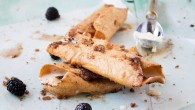 Ice Cream Chimichangas | www.diethood.com | Deep-fried tortillas filled with vanilla ice cream and topped with cinnamon sugar | #recipe #icecream #dessert #chimichangas