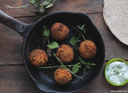 Veggie Meatballs | www.diethood.com | Delicious "meatballs" made with veggies and spices | #recipe #vegetarian