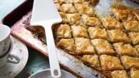 Coconut Baklava | www.diethood.com | Layers of phyllo sheets filled with shredded sweetened coconut and walnuts | #dessert #recipe #baklava #coconut