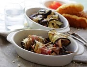 Grilled Eggplant Rollups with Bacon and Goat Cheese | www.diethood.com | #recipe #appetizer #grill #bacon