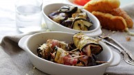 Grilled Eggplant Rollups with Bacon and Goat Cheese | www.diethood.com | #recipe #appetizer #grill #bacon
