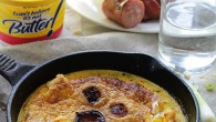 Smoked Sausage and Feta Cheese Frittata | www.diethood.com | Quick and simple frittata with smoked sausage and feta cheese | #recipe #dinner #breakfast#BreakfastAfterDark #cgc