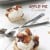 Inside-Out Apple Pie A La Mode | www.diethood.com | Scoop of vanilla ice cream nestled comfortably in a cinnamon-sugar tortilla, and topped with a homemade apple pie filling | #applepie #fourthofjuly #recipe #dessert