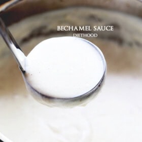 Béchamel sauce, also known as white sauce, is a classic French all-purpose sauce made from butter, flour, and milk.
