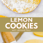 lemon cookies two picture collage pinterest image