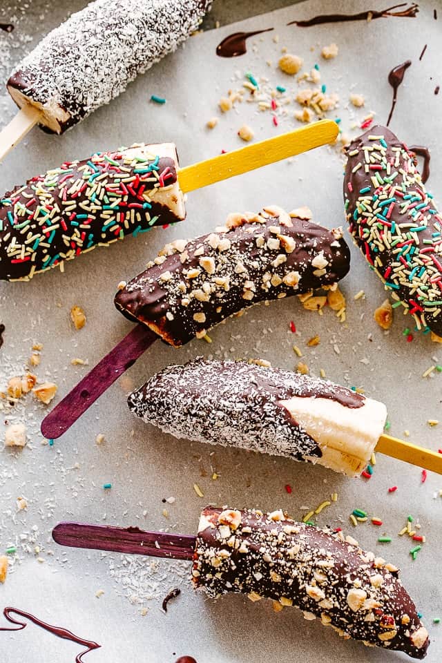 Chocolate Covered Frozen Bananas | Diethood