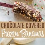 Chocolate Frozen Bananas Pin Image