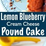 Lemon Blueberry Cream Cheese Pound Cake