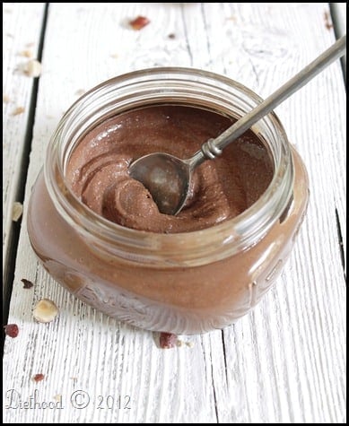 Homemade Nutella via diethood.com