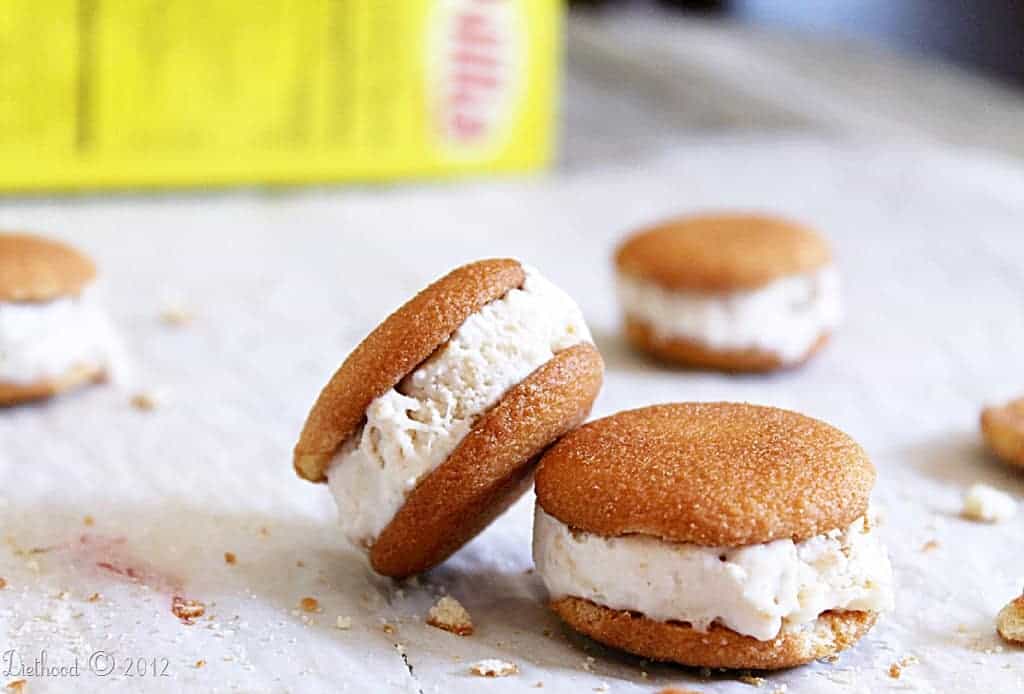 Homemade Ice Cream Sandwiches with Nilla Wafers