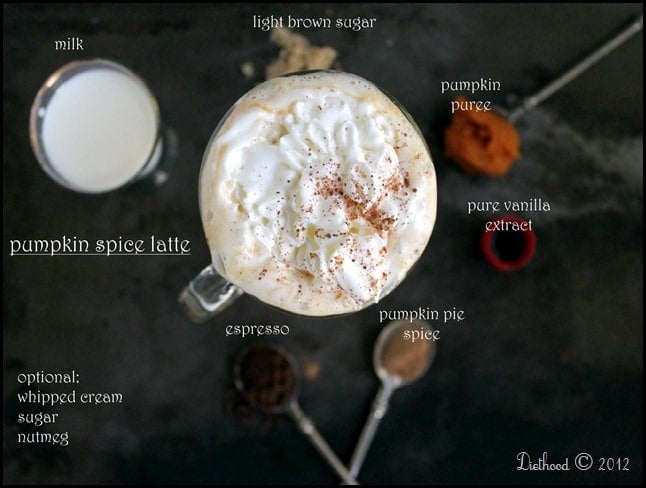 Pumpkin Spice Latte - Make Your Own Starbucks Pumpkin Spice Latte at home! SO easy, SO delicious homemade Pumpkin Spice Latte without all the artificial flavors and colors.