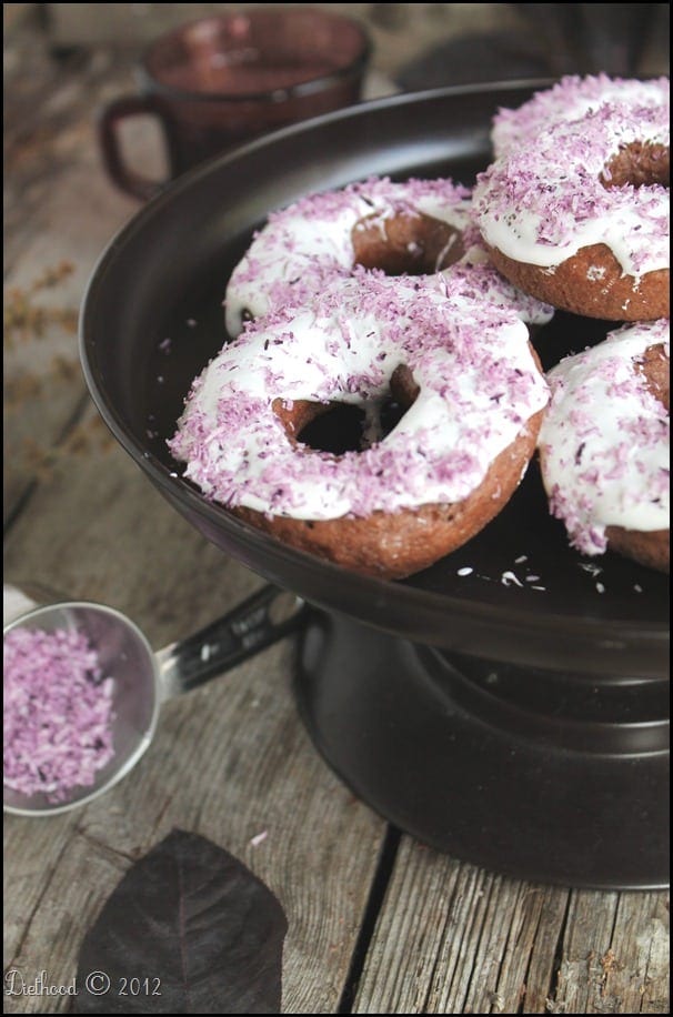 Chocolate Doughnuts with Marshmallow Fluff and Shredded Coconut | diethood.com