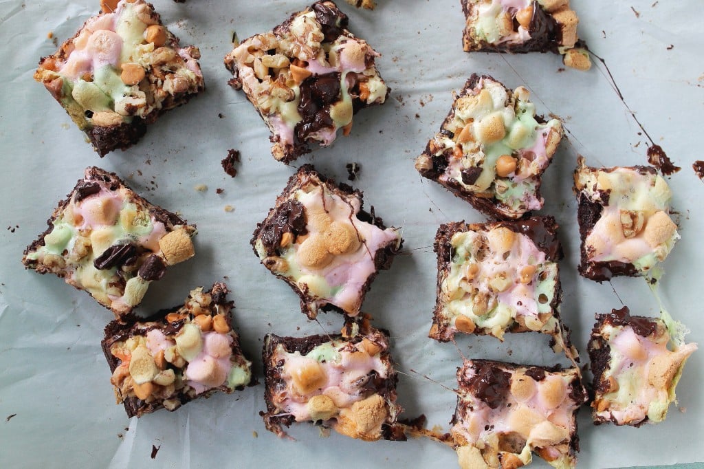Rocky Road Brownies from Diethood
