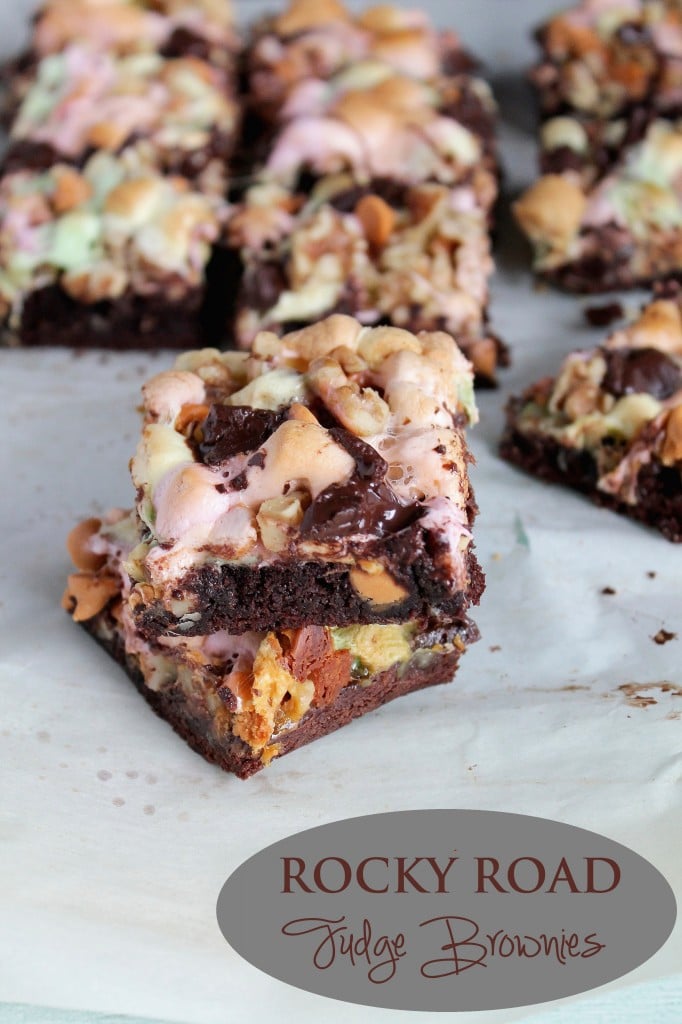 Rocky Road Brownies from Diethood