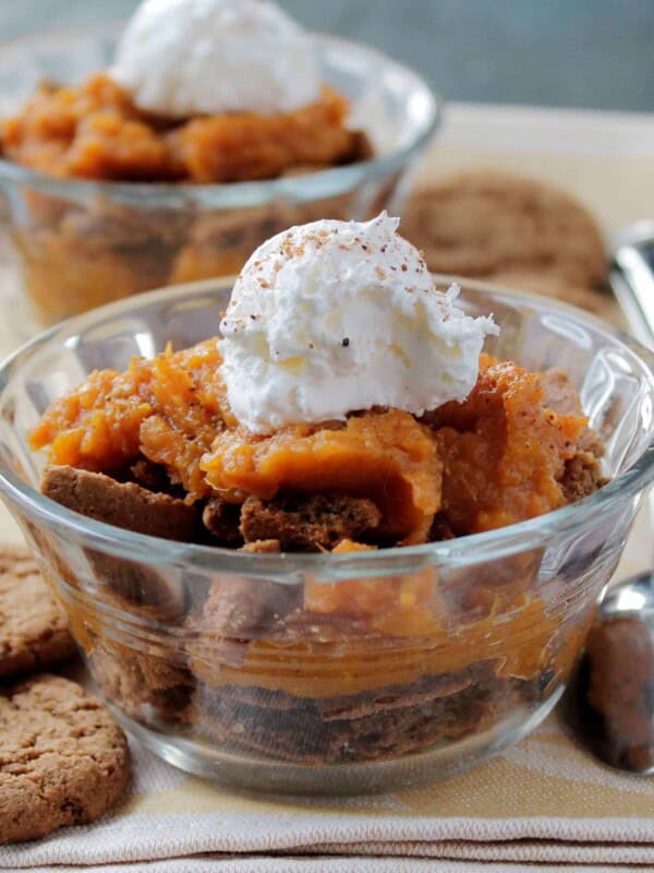 Sweet Potato Ginger Snap Cookie Trifles @diethood