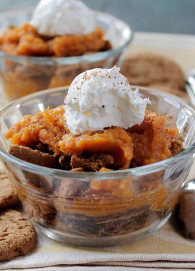 Sweet Potato Ginger Snap Cookie Trifles @diethood