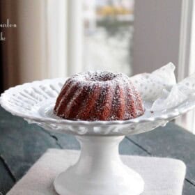 Vanilla & Bourbon Bundt Cake @diethood #Bundtamonth #cake #bundt #dessert #bourbon | Diethood | www.diethood.com