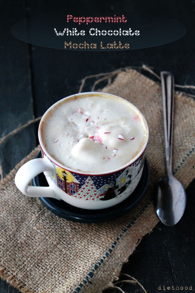 Peppermint White Chocolate Mocha Latte @diethood | www.diethood.com | #peppermint #chocolate #latte #starbucks
