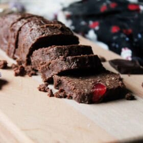 No Bake Chocolate Cookies with Candied Fruit Slices | www.diethood.com | #cookies #recipe #chocolate #christmas #nobake