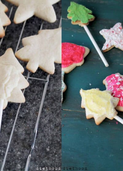 Christmas Cookie Pops @diethood | www.diethood.com | #cookies #christmas #cookiepops