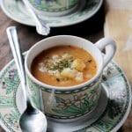 Slow Cooker Leek and Potato Soup via @diethood | www.diethood.com | #slowcooker #dinner #potatoes #soup #recipe