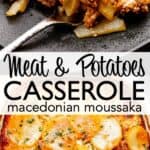 meat and potatoes casserole pinterest image