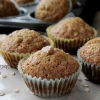 Oatmeal Eggnog Muffins | www.diethood.com |