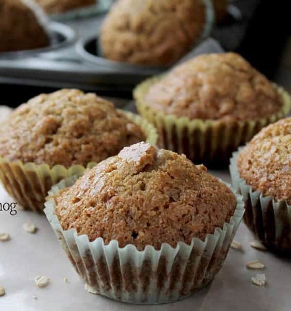 Oatmeal Eggnog Muffins | www.diethood.com |