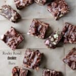 Rocky Road Chocolate Fudge Bars | Easy Homemade Candy Recipe