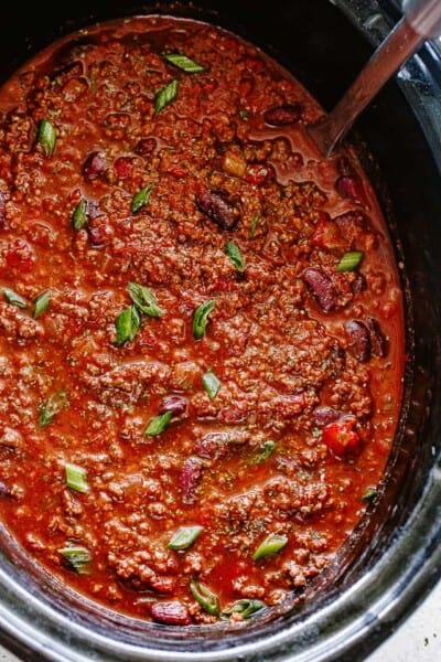 Slow Cooker Beef Chili | Diethood