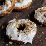Baked Carrot Cake Doughnuts with Pineapple Cream Cheese Frosting