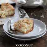 Coconut Milk Bars | www.diethood.com | Moist, gooey, extra sweet Coconut Milk Bars made with milk, shredded coconut, and a sprinkle of hazelnuts | #recipe #cookies #desserts #coconut