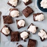 Fudge Brownies with Baileys Buttercream Frosting