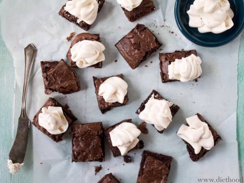 Fudge Brownies With Baileys Buttercream Frosting Diethood