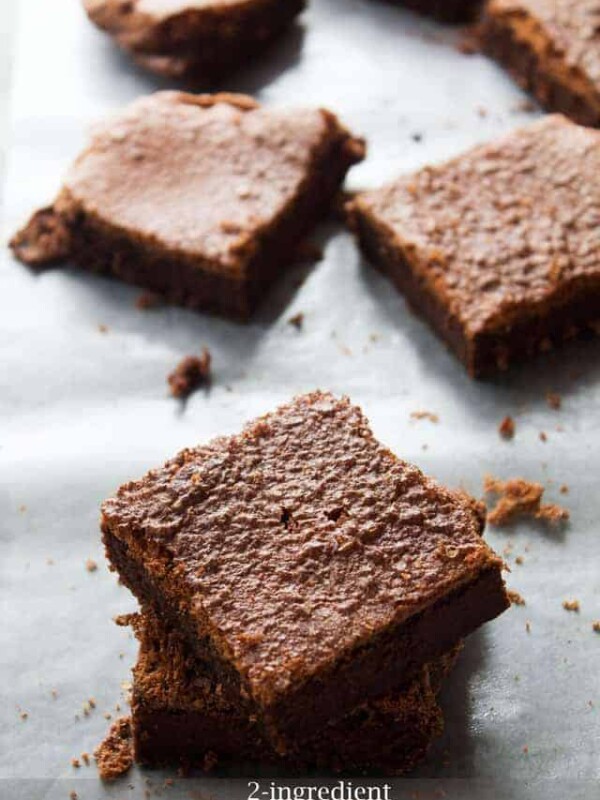 2-Ingredient Nutella Brownies | The BEST Gluten Free Brownies Recipe