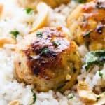 Cashew Chicken Meatballs | Easy Asian Chicken Meatball Recipe