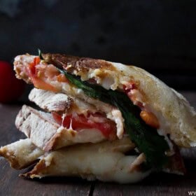 Caprese Grilled Cheese Sandwich | www.diethood.com | #grilledcheese #sandwiches #lunch #caprese