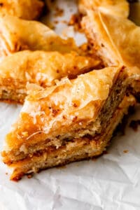 diamond cut out baklava