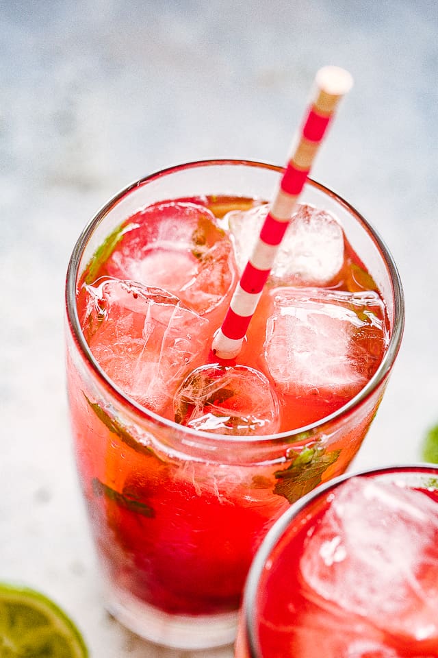 Strawberry Pomegranate Mojito Recipe