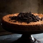Cookies and Cream Flourless Chocolate Cake | www.diethood.com | Rich, crunchy, smooth, chocolaty cake with cookies and cream | #cake #chocolate #recipe #flourless