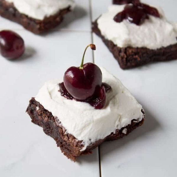 black forest brownies